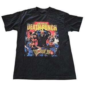 2015 Five Finger Death Punch Graphic Tour T-Shirt L